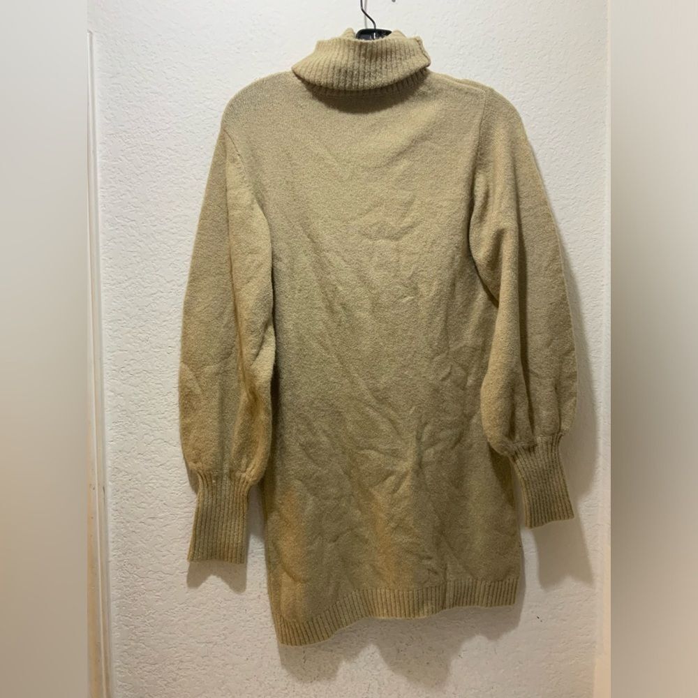 Princess Polly  turtleneck SWEATER DRESS BEIGE. Size xsmall